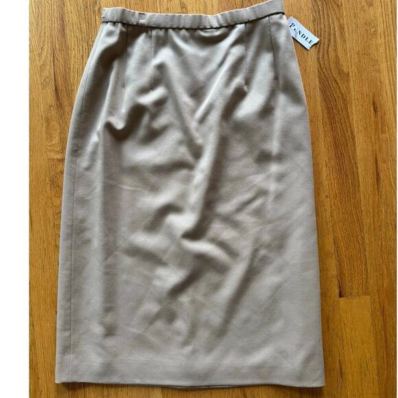 NWT Pendleton Vintage Wool Beige Double Breasted Skirt Suit 6/4 - Picture 4 of 7